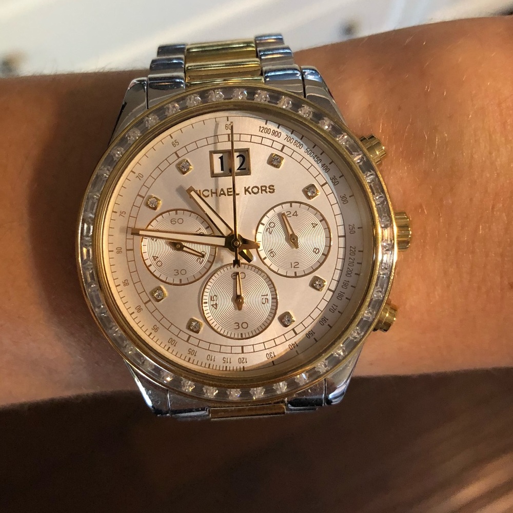 Two Tone MK Watch
